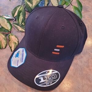 ONE TEN Ballcap with Embroidered Detail, Black, Adjustable